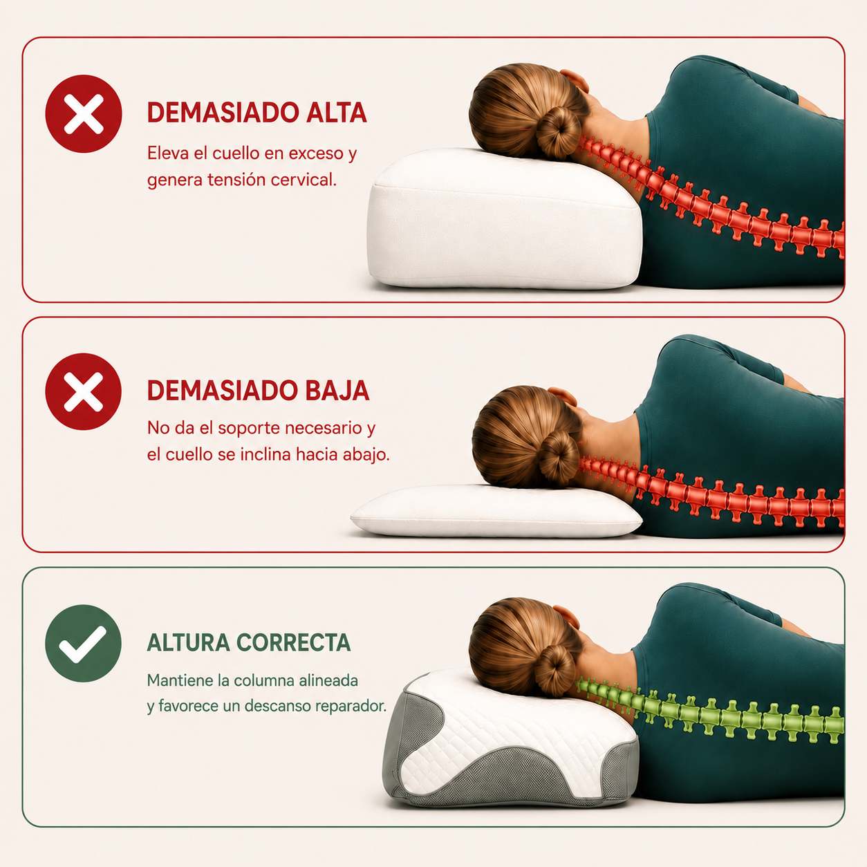 CerviCare™- Almohada Cervical